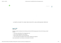 IBM MQ with Java JMS: A Simple Guide for Developers