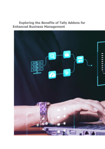 Tally Addons: Enhance Business Management & Efficiency