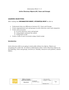 Active Directory Objects: OU, Users, Groups Creation & Management Guide