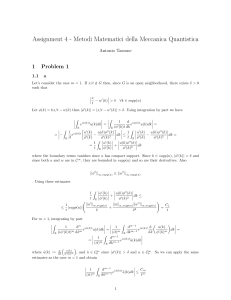 Quantum Mechanics Mathematical Methods Assignment - Problem Set