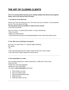 The Art of Closing Clients: Sales & Marketing Strategy Guide