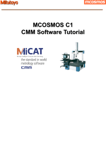 MCOSMOS C1 CMM Software Tutorial