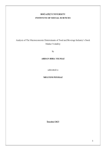 Food & Beverage Stock Volatility: Macroeconomic Analysis