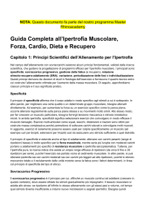 Guida all'Ipertrofia Muscolare