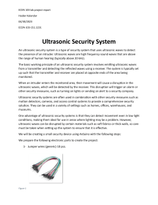 Arduino Ultrasonic Security System Lab Project Report