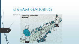 Stream Gauging: River Discharge Measurement Methods & Current Meters