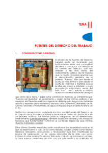 FUENTES DEL DERECHO LABORAL