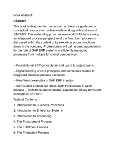 SAP ERP Guide: Integrated Business Processes & Real-World Applications