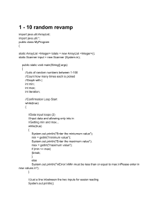 Generador de N&uacute;meros Aleatorios y Gr&aacute;fico de Frecuencia en Java
