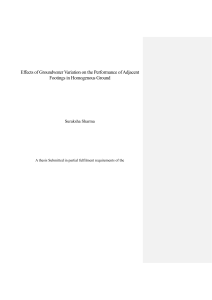 Groundwater Effects on Adjacent Footings: Geotechnical Engineering Thesis