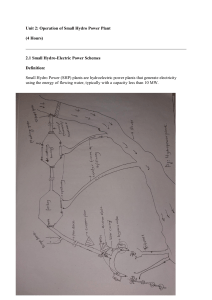 Small Hydro Power Plant Operation: ELC, Components & Operator Duties