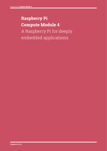 Raspberry Pi Compute Module 4: Technical Datasheet & Specifications