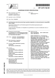 EDR Video Coding: Joint Quantizer Adaptation Patent