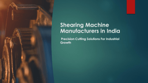 Shearing Machine Manufacturers in India | Industrial Solutions