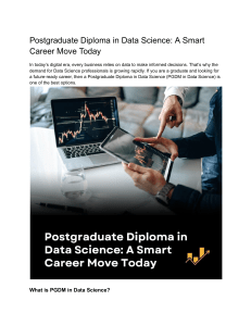 PGDM in Data Science: A Smart Career Move Today