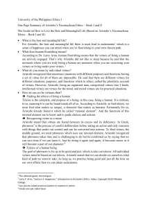 Aristotle's Nicomachean Ethics Summary: Guide to a Meaningful Life
