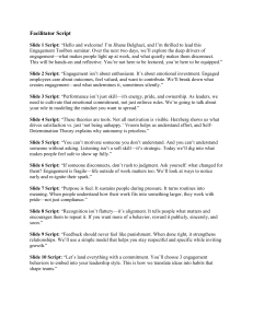 Facilitator Script: Engagement Toolbox Seminar for Leaders