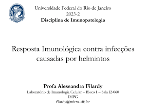 Resposta Imunol&oacute;gica contra Helmintos - UFRJ