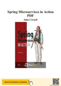 Spring Microservices in Action: Book Summary