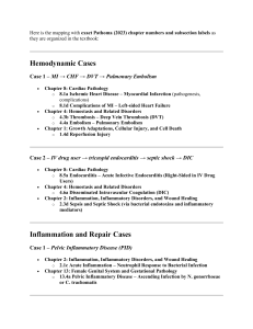 Pathoma 2023 Case Mapping: Hemodynamic & Inflammation Pathology Study Guide