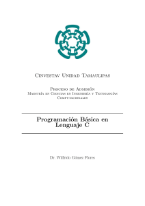 Programaci&oacute;n B&aacute;sica en Lenguaje C - Cinvestav