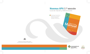 Gu&iacute;a APA 7&ordf; edici&oacute;n: citaci&oacute;n y referenciaci&oacute;n