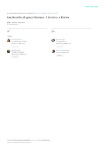 Emotional Intelligence Measures: A Systematic Review in Healthcare