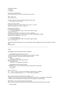 Computational Thinking: Dynamics, Optimization & System Behavior