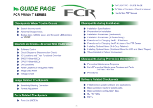 FCR PRIMA T SERIES CR-IR 392 Service Manual: Installation & Maintenance Guide
