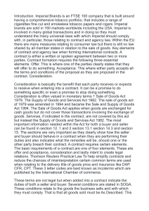 Contract, Agency & Sales Law for International Business