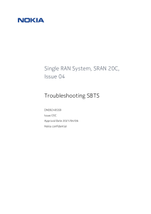 Troubleshooting Nokia SRAN SBTS: A Comprehensive Guide