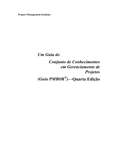Guia PMBOK, Quarta Edi&ccedil;&atilde;o (Portugu&ecirc;s)