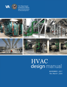 HVAC Design Manual - VA Facilities: Guidelines & Requirements