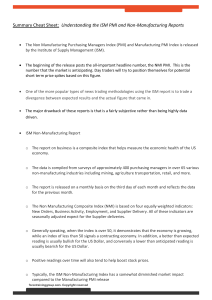ISM PMI & Non-Manufacturing Reports Cheat Sheet