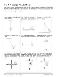Free-Body Exercises: Circular Motion Physics Problems