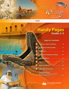 Handy Pages: Writing Skills Guide for Grades 3-5 | 4th Edition