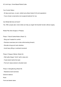 AC Joint Injury Home Rehab Guide: Conservative Treatment Plan