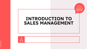 Sales Management: Introduction, Types, Styles & Strategies