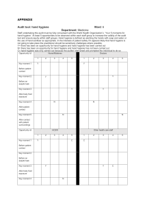 Hand Hygiene Audit Tool for Healthcare: WHO 5 Moments Compliance