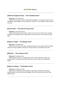 Scouting Skills: Essential Knots & Lashings Guide for Outdoor Use