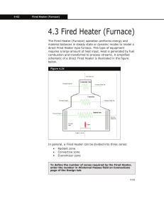 Fired Heater (Furnace) Operation, Heat Transfer & Dynamics