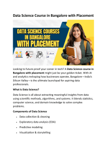 Data Science Course in Bangalore with Placement