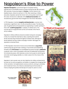 Napoleon's Rise to Power: A Study Guide