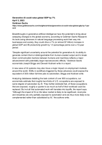 Generative AI & Global GDP: Goldman Sachs Report