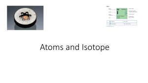 Atoms and Isotopes: Americium, Potassium, Iodine