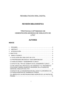 Cementaci&oacute;n de Disilicato de Litio: Revisi&oacute;n Bibliogr&aacute;fica