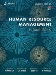 Human Resource Management in South Africa, 7th Edition