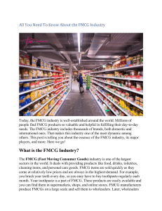 FMCG Industry: All You Need to Know About Fast Moving Consumer Goods