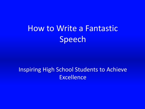 Write Inspiring Speeches for High School Students