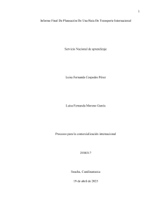 Informe Final De Planeaci&oacute;n De